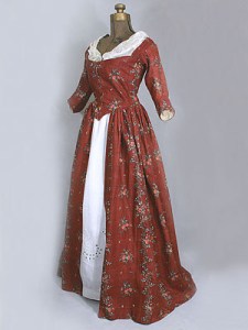 1780-1790 chintz gown