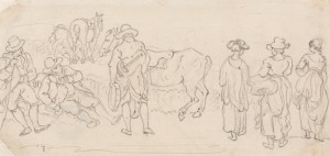 Sandby: Figure with Lute & Tamourine, YCBA