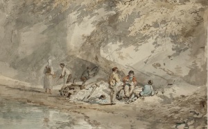 Workmen Lunching in a Gravel Pit circa 1797 Joseph Mallord William Turner 1775-1851 