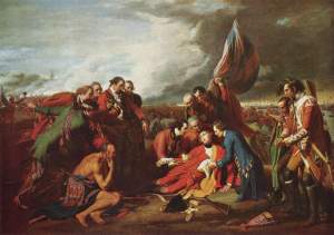 The Death of General Wolfe, Benjamin West. NGC