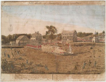 The Battle of Lexington, 1775. Engraving by Ralph Earl. NYPL Digital Library