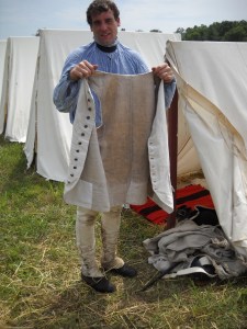 Mr S and his waistcoat at Monmouth