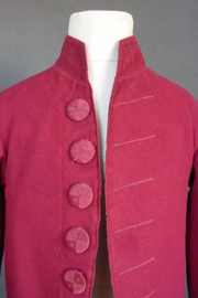 Man's wool coat, 1770s. Meg Andrews.