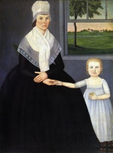 Mother with Son (Lucy Knapp Mygatt and Son, George), 1799. Oil on canvas by John Brewster, Jr. Palmer Museum of Art, Pennsylvania State University