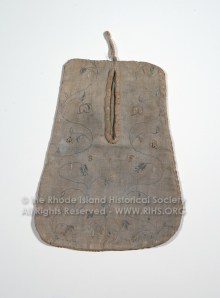 Pocket, 1770-1780 Rhode Island Linen, cotton and silk RIHS 1985.1.9