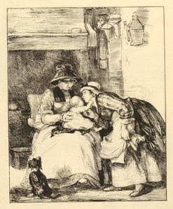 Kissing the Child. Lithograph by David Wilkie, 1800-1841. British Museum, 1852,1211.134