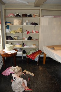 Some of our goods, with the delightful Miss A