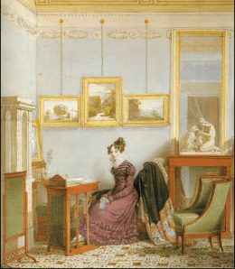 Johann Ender, Woman at her writing desk ca 1820