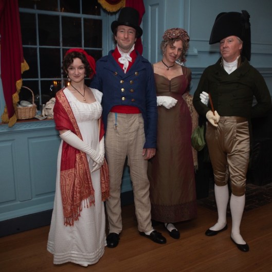 two couples in historical dress
